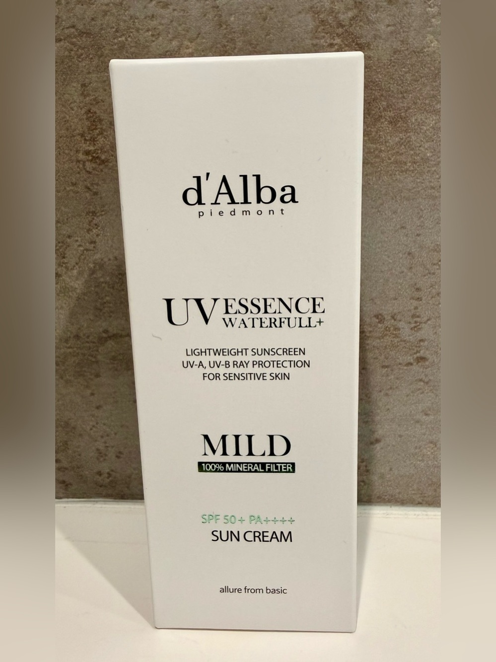 d'Alba UV Essence Waterfull+ Mild Sun Cream SPF50+ PA++++ 50ml (sealed) K-beauty